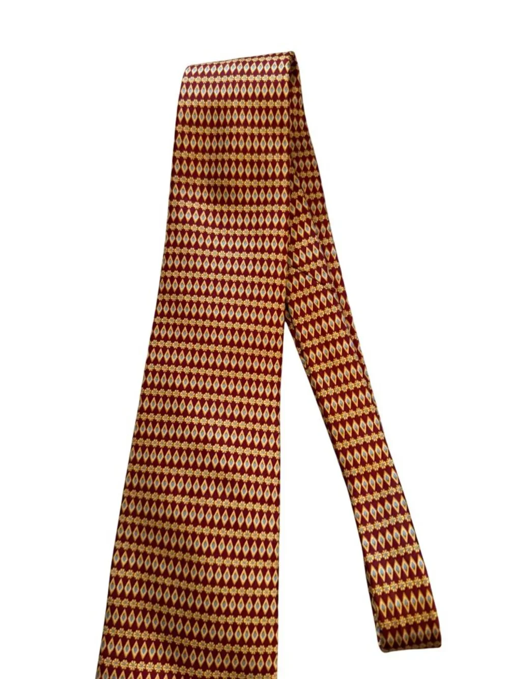 BURBERRYS Men's Vintage Yellow Red Neck Tie